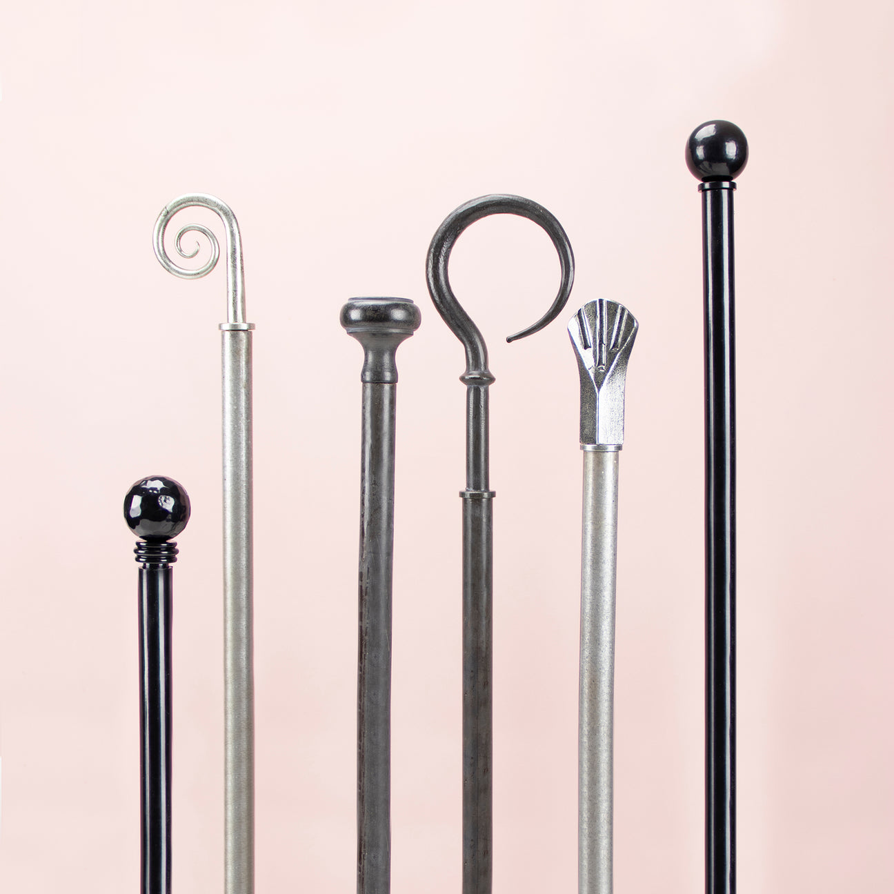 Image showing a range of Curtain Rail Accessories made by From the Anvil