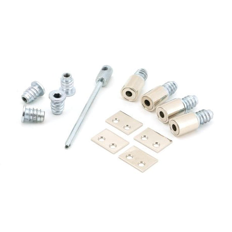image showing a range of Polished Nickel Secure Stops (Pack of 4) made by From the Anvil