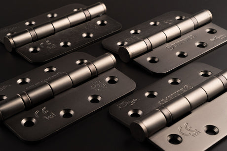 Image showing a range of hinges by EuroSpec.  Available from Trade Door Handles, Kendal.