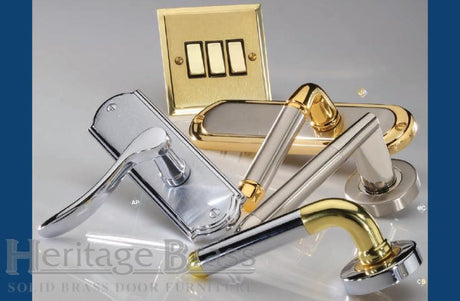 Image showing a collection of items from Heritage Brass in a Combination Finish
