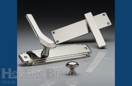 Image showing a collection of items from Heritage Brass in a Polished Nickel Finish