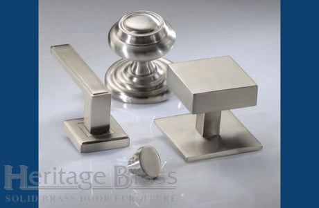 Image showing a collection of items from Heritage Brass in a Satin Nickel Finish