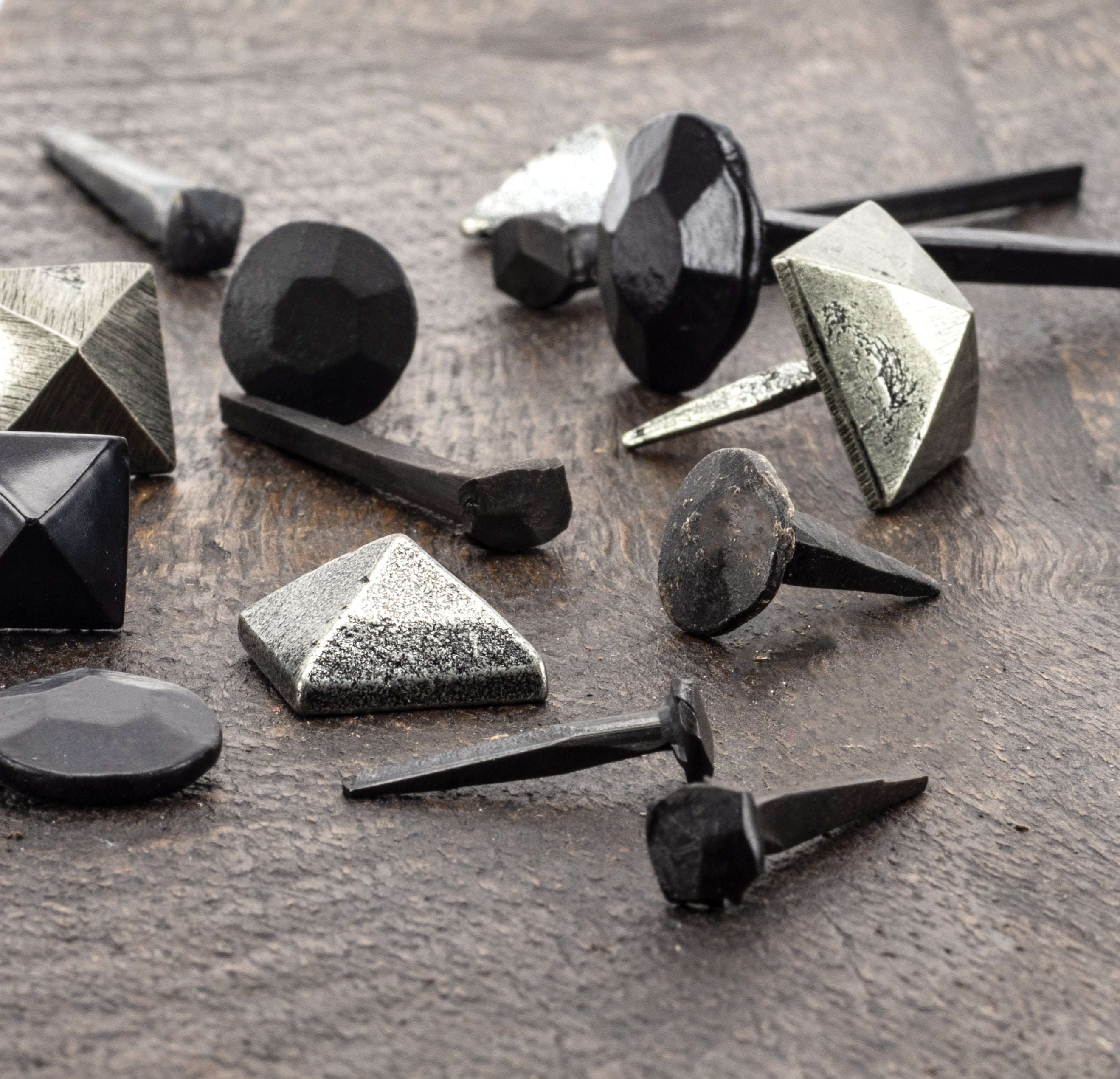 Nails and Door Studs – Black, Pewter & Beeswax Finishes UK
