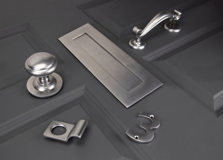 From The Anvil Satin Chrome Door Hardware