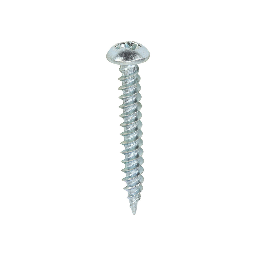 This is an image of Timco - Twin-Threaded Woodscrews - PZ - Round - Zinc 6 x 1" - (200 PCS Box) 00061CRWZ