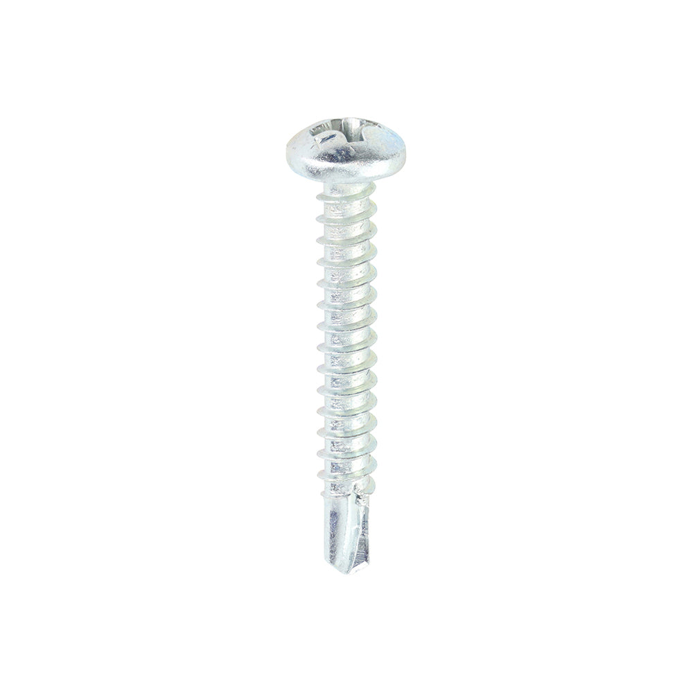 This is an image of Timco - Metal Construction Sheet & Stud Screws - PH - Pan - Self-Drilling - Zinc 6 x 1" - (1000 PCS Box) 00061PPSD