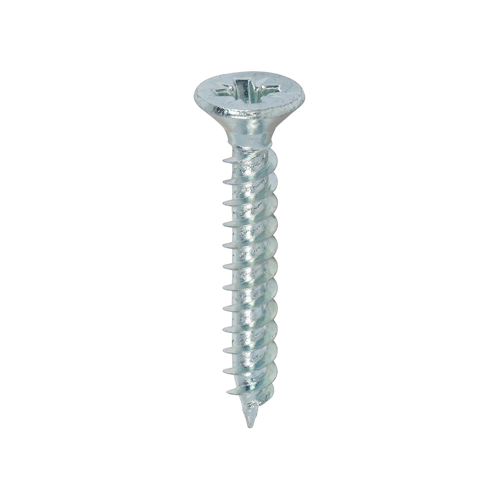 This is an image of Timco - Twin-Threaded Woodscrews - PZ - Double Countersunk - Zinc 7 x 1" - (200 PCS Box) 00071CWZ