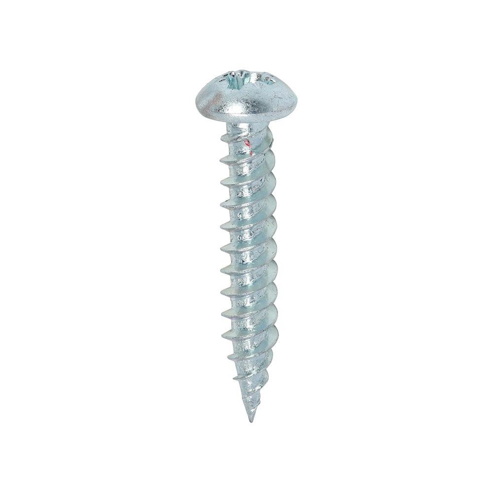 This is an image of Timco - Twin-Threaded Woodscrews - PZ - Round - Zinc 8 x 1" - (200 PCS Box) 00081CRWZ