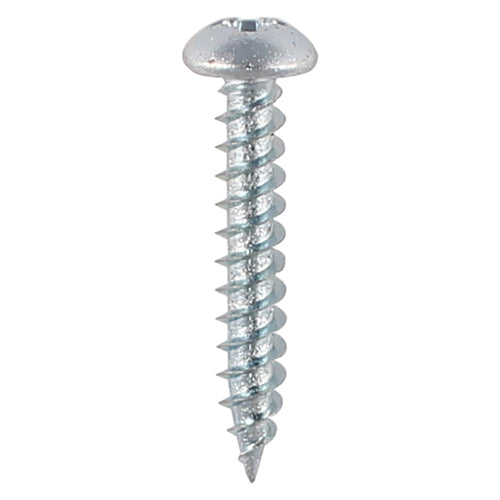 This is an image of Timco - Twin-Threaded Woodscrews - PZ - Round - Zinc 8 x 3/4" - (200 PCS Box) 00834CRWZ