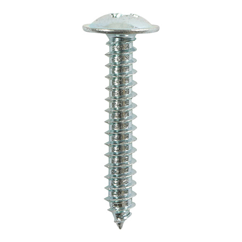 This is an image of Timco - Self-Tapping Screws - PZ - Flange Head - Zinc 8 x 3/8" - (16 PCS TIMpac) 00838CFAZP