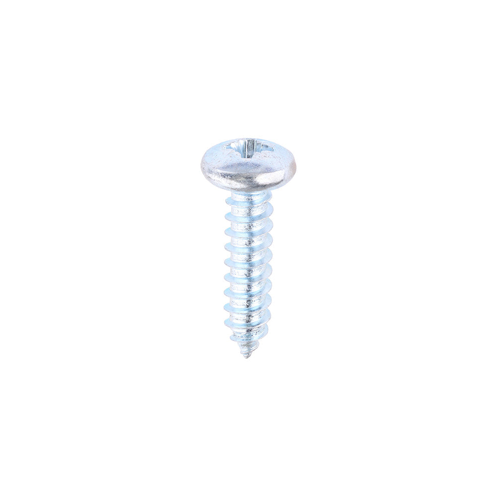 This is an image of Timco - Self-Tapping Screws - PZ - Pan - Zinc 10 x 3/4" - (200 PCS Box) 01034CPAZS