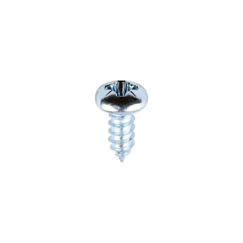 This is an image of Timco - Metal Tapping Screws - PZ - Pan - Self-Tapping - Zinc 12 x 1/2" - (200 PCS Box) 01212CPAZS