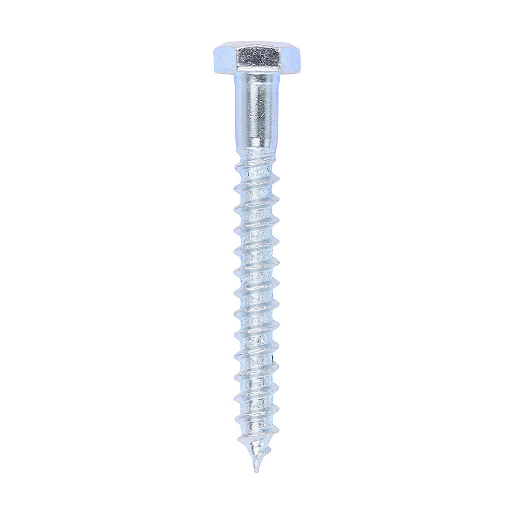 This is an image of Timco - Coach Screws - Hex - Zinc 6.0 x 50mm - (200 PCS Box) 0650CSC