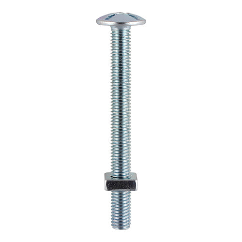 This is an image of Timco - Roofing Bolts & Square Nuts - Zinc M6 x 50mm - (90 PCS TIMbag) 0650RBB