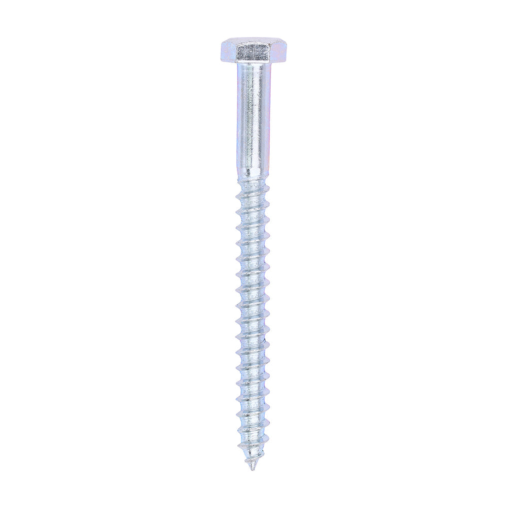 This is an image of Timco - Coach Screws - Hex - Zinc 6.0 x 70mm - (200 PCS Box) 0670CSC