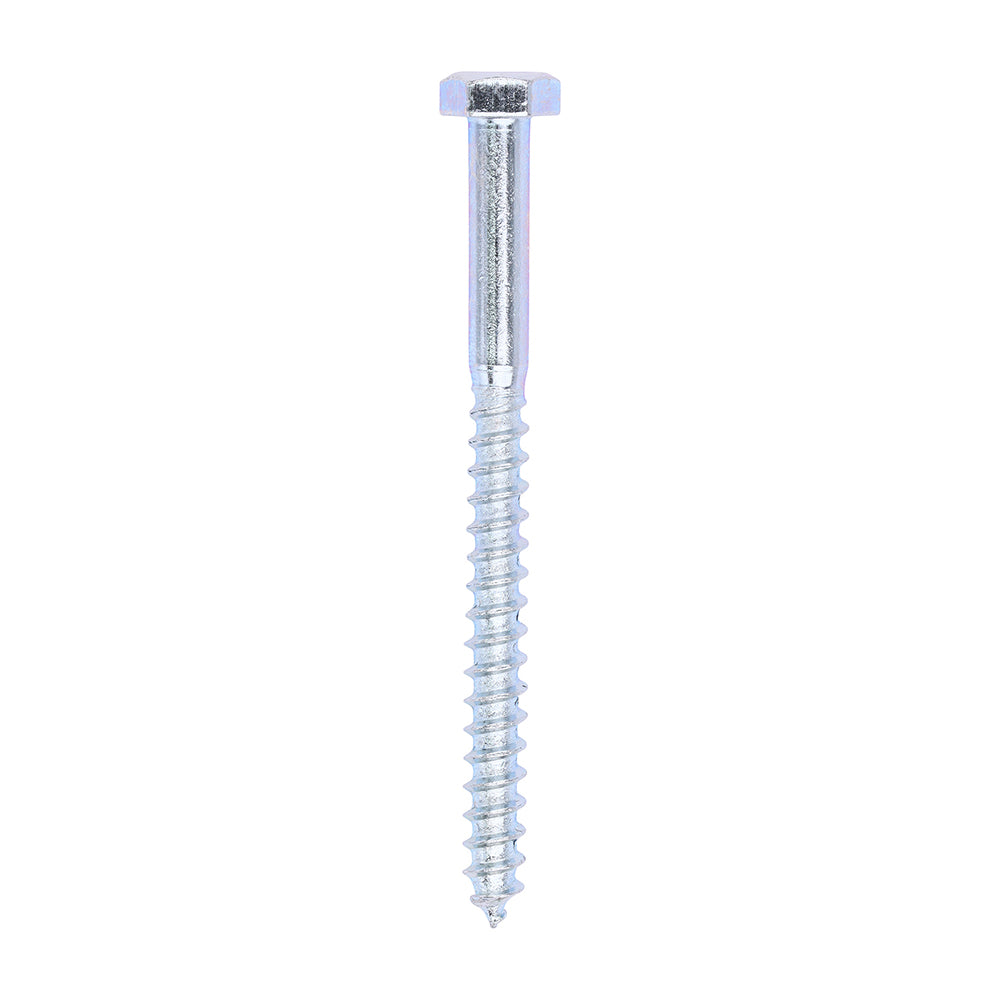 This is an image of Timco - Coach Screws - Hex - Zinc 6.0 x 75mm - (100 PCS Box) 0675CSC