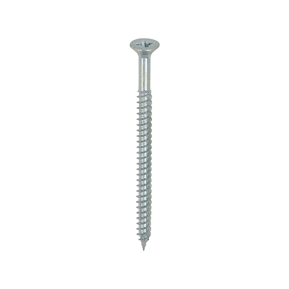 This is an image of Timco - Twin-Threaded Woodscrews - PZ - Double Countersunk - Zinc 8 x 2 1/2" - (200 PCS Box) 08212CWZ