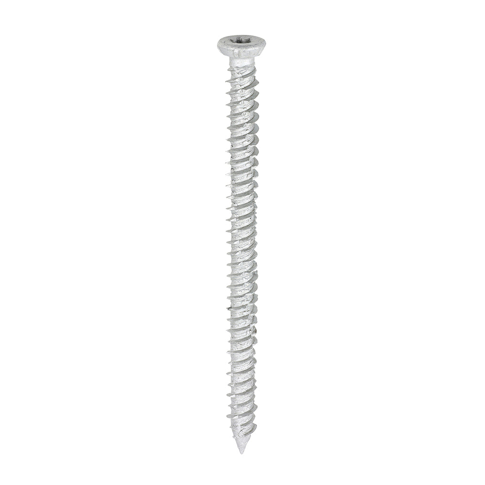 This is an image of Timco - Concrete Screw - TX - Flat Countersunk - Exterior - Silver 7.5 x 100mm - (100 PCS Box) 100TCONR