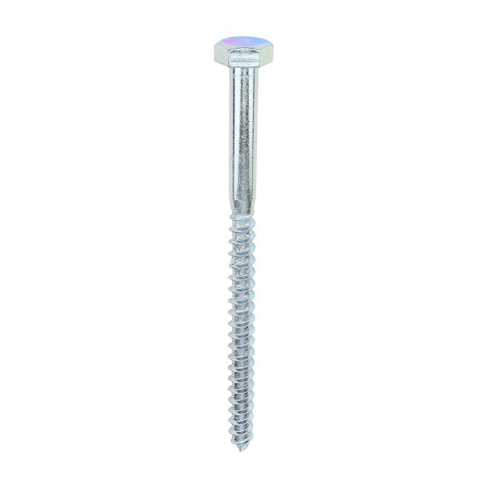This is an image of Timco - Coach Screws - Hex - Zinc 10.0 x 150mm - (25 PCS Box) 10150CSC