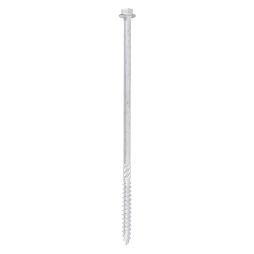 This is an image of Timco - Heavy Duty Timber Screws - Hex - Exterior - Silver 10 x 160mm - (10 PCS TIMbag) 10160INI