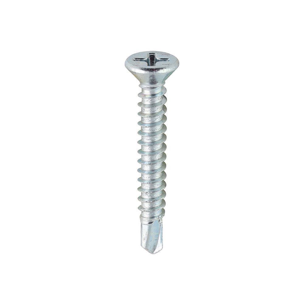 This is an image of Timco - Window Fabrication Screws - Countersunk - PH - Self-Tapping - Self-Drilling Point - Zinc 3.9 x 29mm - (1000 PCS Box) 126Z