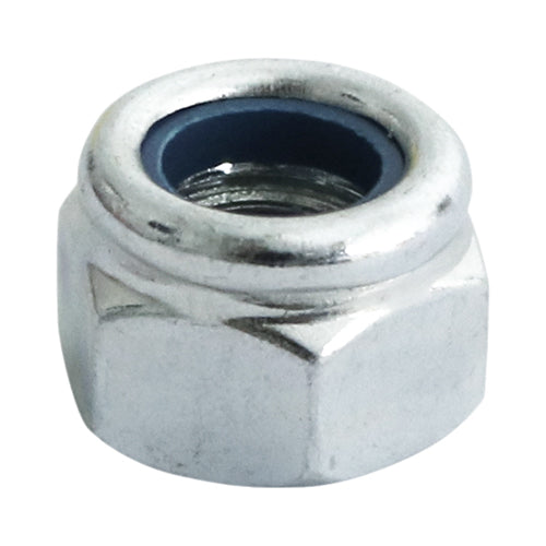 This is an image of Timco - Nylon Nuts - Type P - Zinc M12 - (4 PCS TIMpac) 12NPP
