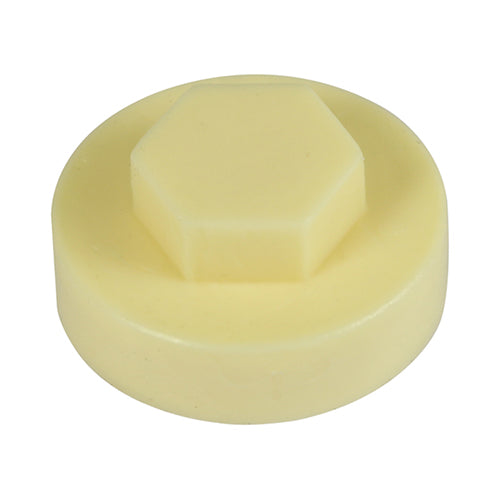 This is an image of Timco - Hex Head Cover Caps - Honesty 16mm - (1000 PCS Bag) 1610C31CAP