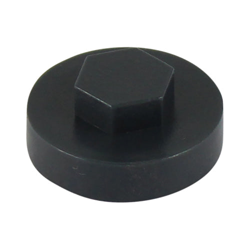 This is an image of Timco - Hex Head Cover Caps - Raven/Slate Blue 16mm - (1000 PCS Bag) 1618B29CAP