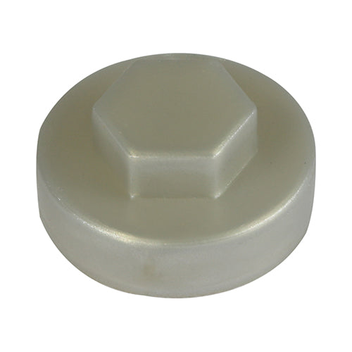 This is an image of Timco - Hex Head Cover Caps - Metallic Silver 16mm - (1000 PCS Bag) 16S7500CAP