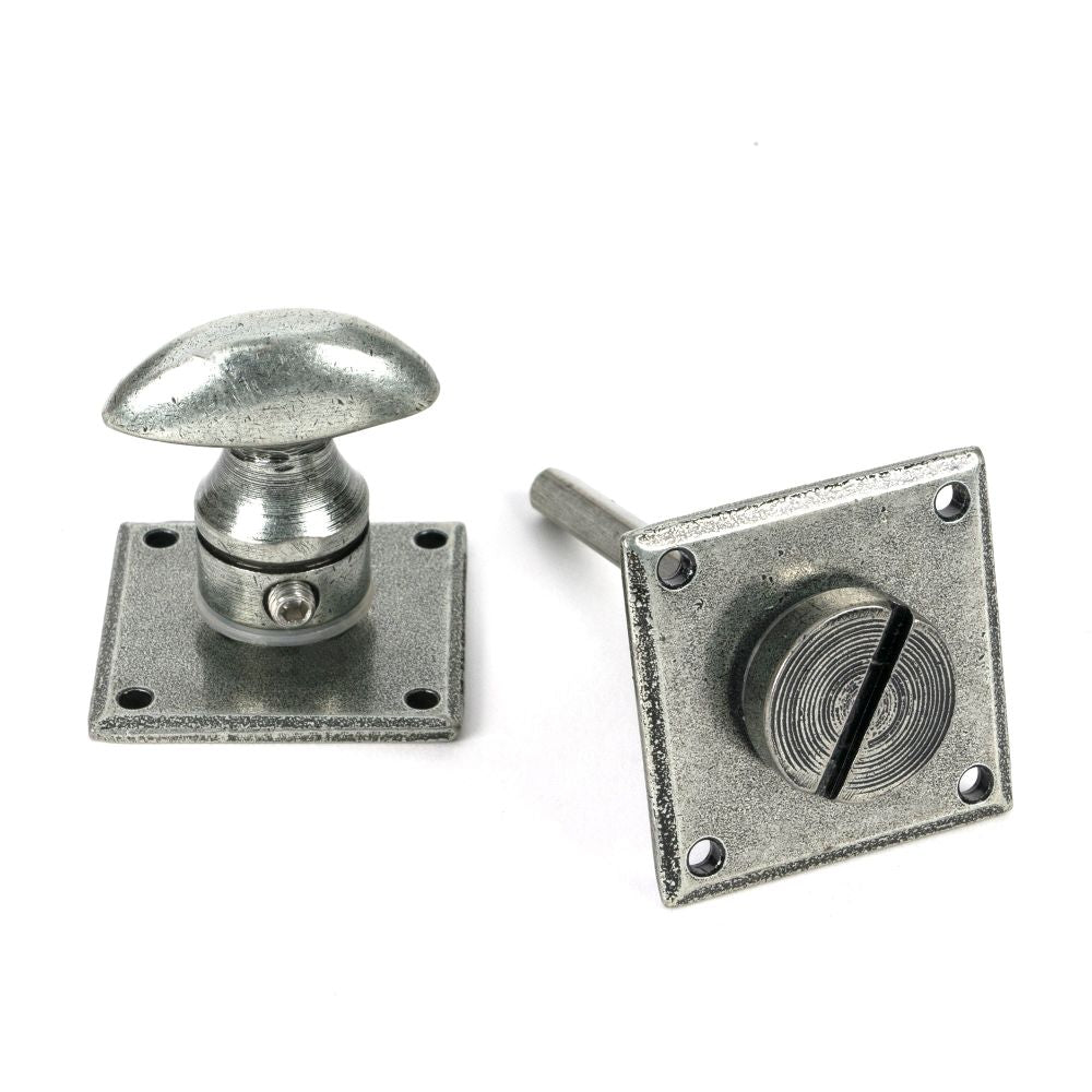 From The Anvil - Pewter Diamond Bathroom Thumbturn | Sku. 18336 | Trade Door Handles.