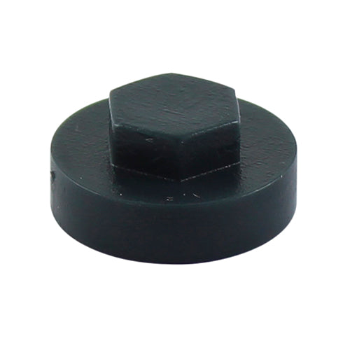 This is an image of Timco - Hex Head Cover Caps - Anthracite 19mm - (1000 PCS Bag) 19RAL7016CAP