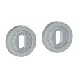 This is an image of Timco - Standard Profile Escutcheon - Polished & Satin Chrome 51mm (1 Pairs Blister Pack) 200002