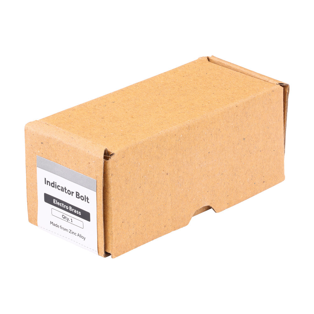 This is an image of Timco - Indicator Bolt - Electro Brass 66mm (1 Each Box) 200112