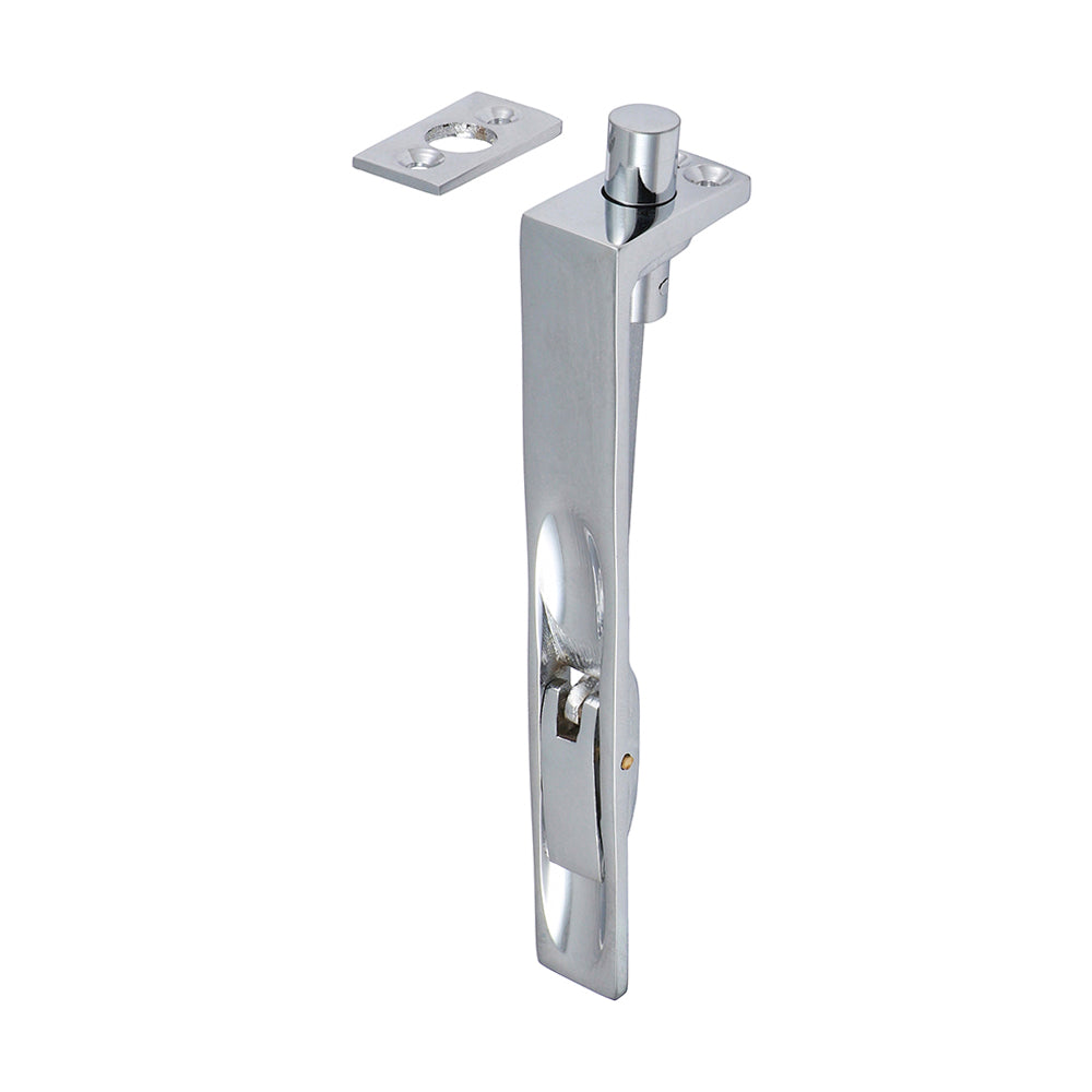 This is an image of Timco - Lever Action Flush Bolt - Polished Chrome 150 x 19mm (1 Each Bag) 200195