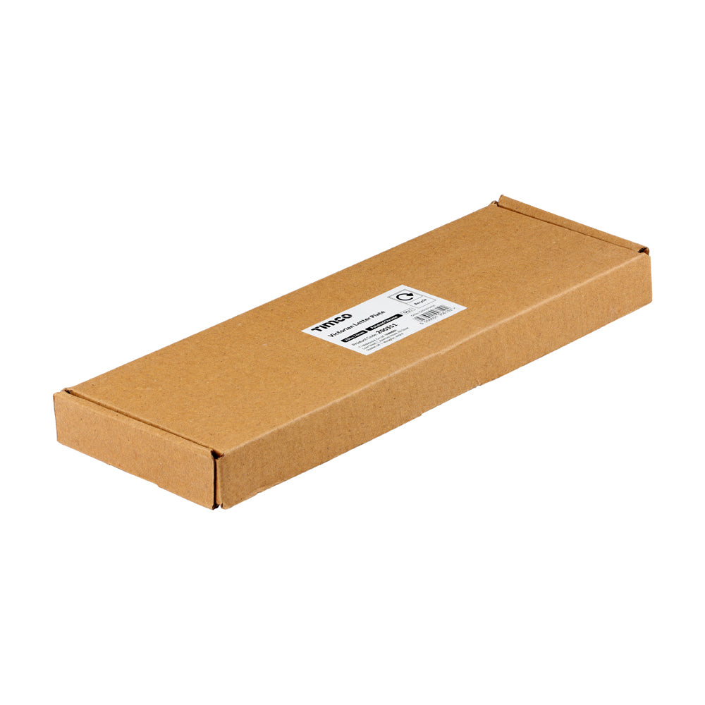 This is an image of Timco - Victorian Letter Plate - Polished Chrome 250 x 74 (1 Each Box) 200351