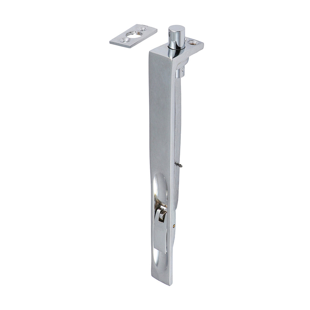This is an image of Timco - Lever Action Flush Bolt - Polished Chrome 200 x 19mm (1 Each TIMpac) 200477P