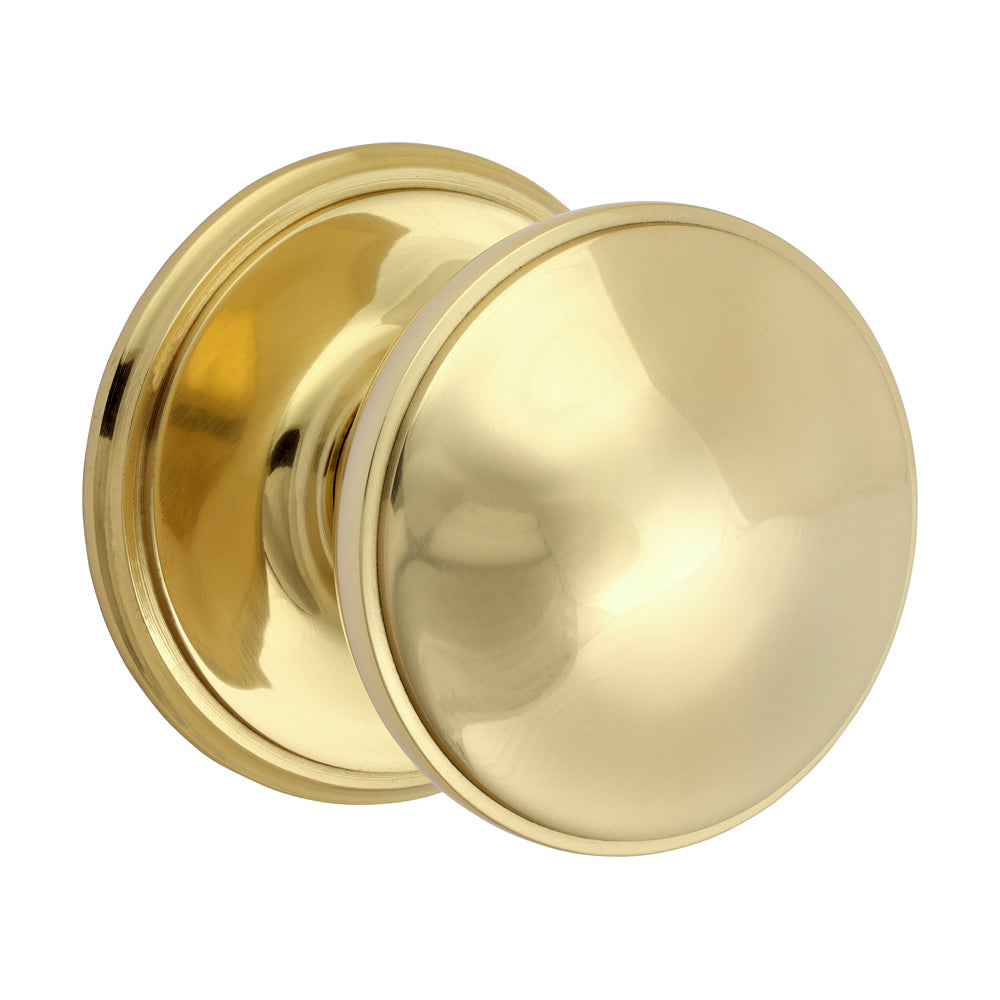 This is an image of Timco - Centre Door Knob - Polished Brass 66mm (1 Each TIMbag) 200954P