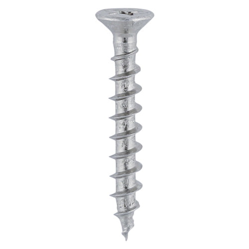 This is an image of Timco - Window Fabrication Screws - Countersunk with Ribs - PH - Single Thread - Gimlet Tip - Stainless Steel 4.3 x 20mm - (1000 PCS Box) 202SS
