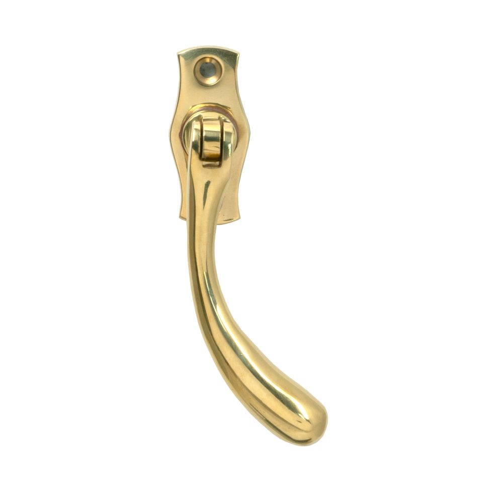 From The Anvil - Polished Brass Peardrop Espag - RH | Sku. 20419R | Trade Door Handles.