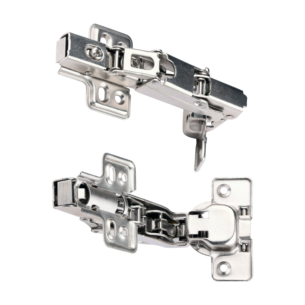This is an image of Timco - Clip-On Cabinet Hinges - Nickel 170 Degree (1 Pairs TIMbag) 204379P