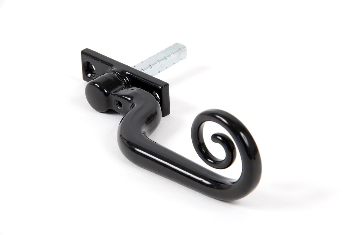 From The Anvil - Black Deluxe Monkeytail Espag - RH | Sku. 20450 | Trade Door Handles.