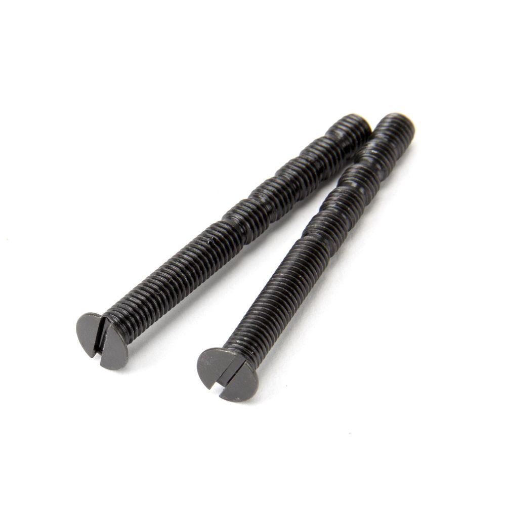 From The Anvil - Black Deluxe Monkeytail Espag - LH | Sku. 20451 | Trade Door Handles.