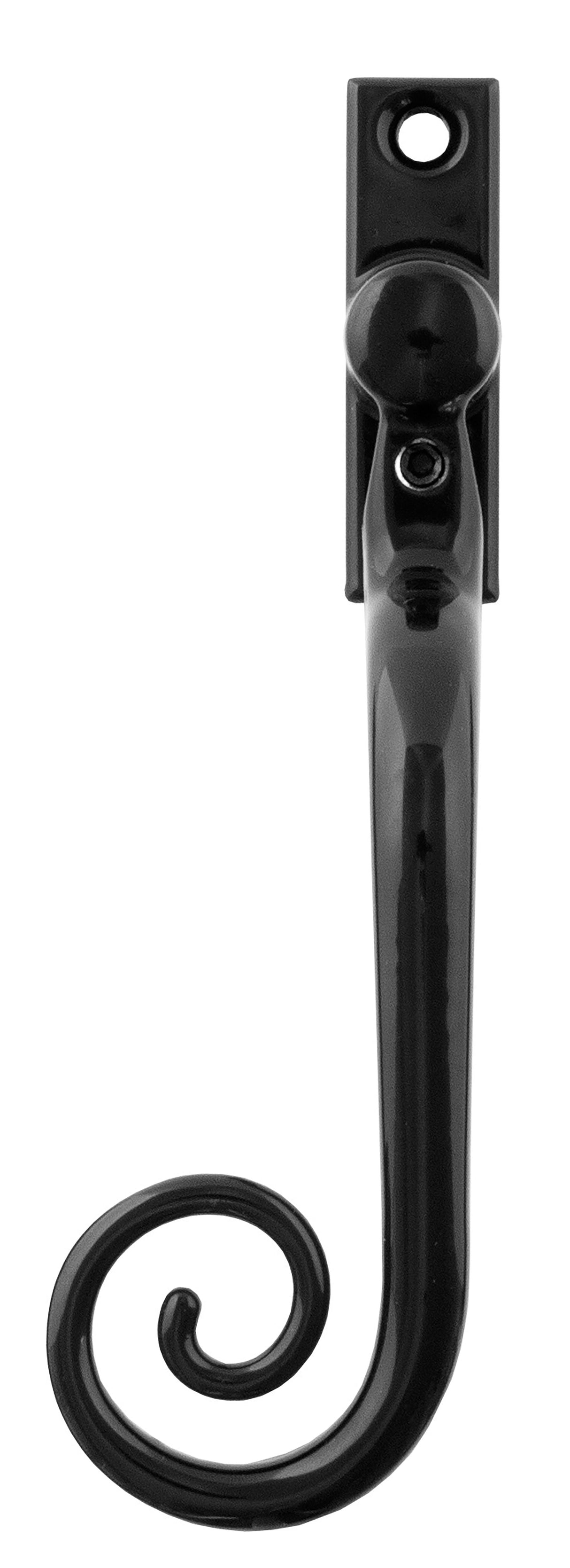 From The Anvil - Black Deluxe Monkeytail Espag - LH | Sku. 20451 | Trade Door Handles.