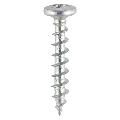 This is an image of Timco - Window Fabrication Screws - Friction Stay - Shallow Pan Countersunk - PH - Single Thread - Gimlet Point - Zinc 4.3 x 20mm - (1000 PCS Box) 211Z