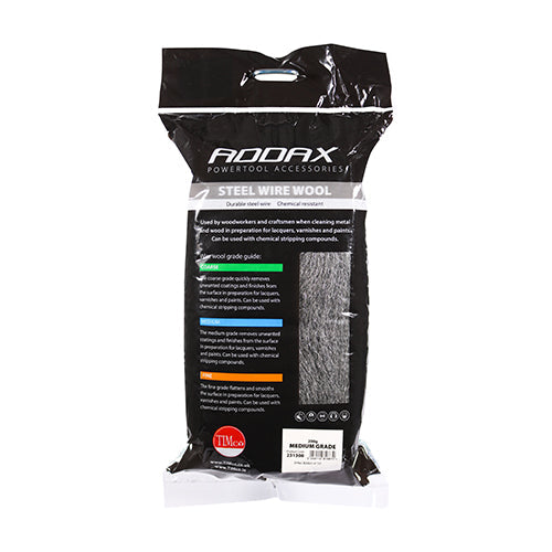 This is an image of Timco - Steel Wire Wool - Medium 200g (1 Each Bag) 231308