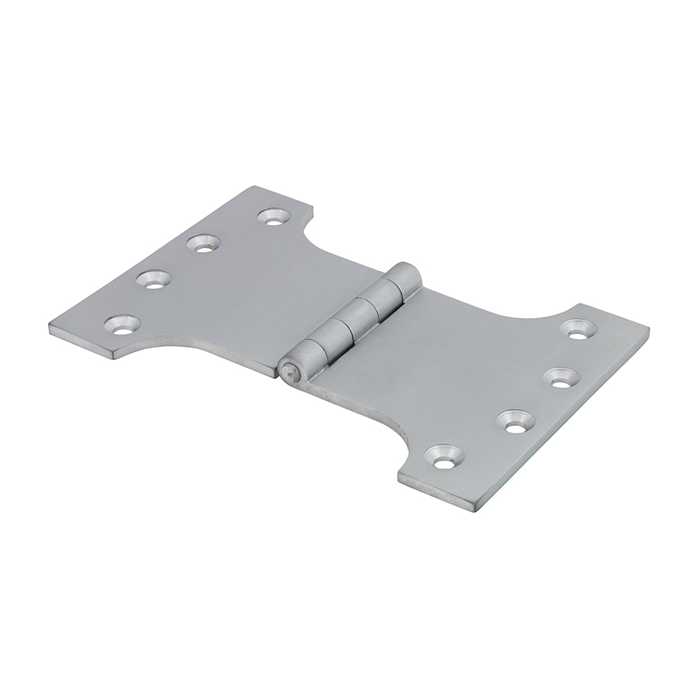 This is an image of Timco - Parliament Hinge (488) - Solid Brass - Satin Chrome 102 x 150 (1 Pairs Box) 234222