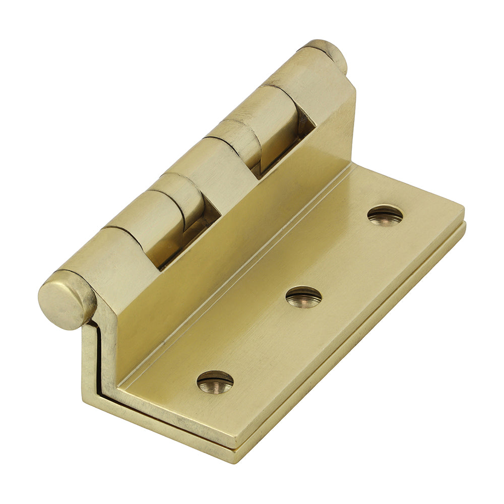 This is an image of Timco - Ball Bearing Stormproof Hinge (1951) - Solid Brass - Polished Brass 64 x 55 (1 Pairs Box) 234584