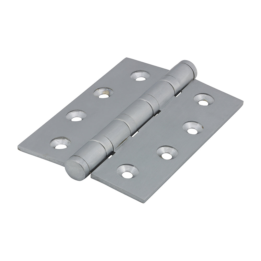 This is an image of Timco - Performance Ball Race Hinge - Solid Brass - Satin Chrome 102 x 76 (1 Pairs Box) 234591