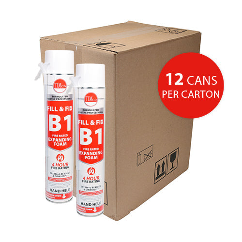This is an image of Timco - B1 Fill & Fix Expanding PU Foam - Hand Grade 750ml (1 Each Can) PCS247704