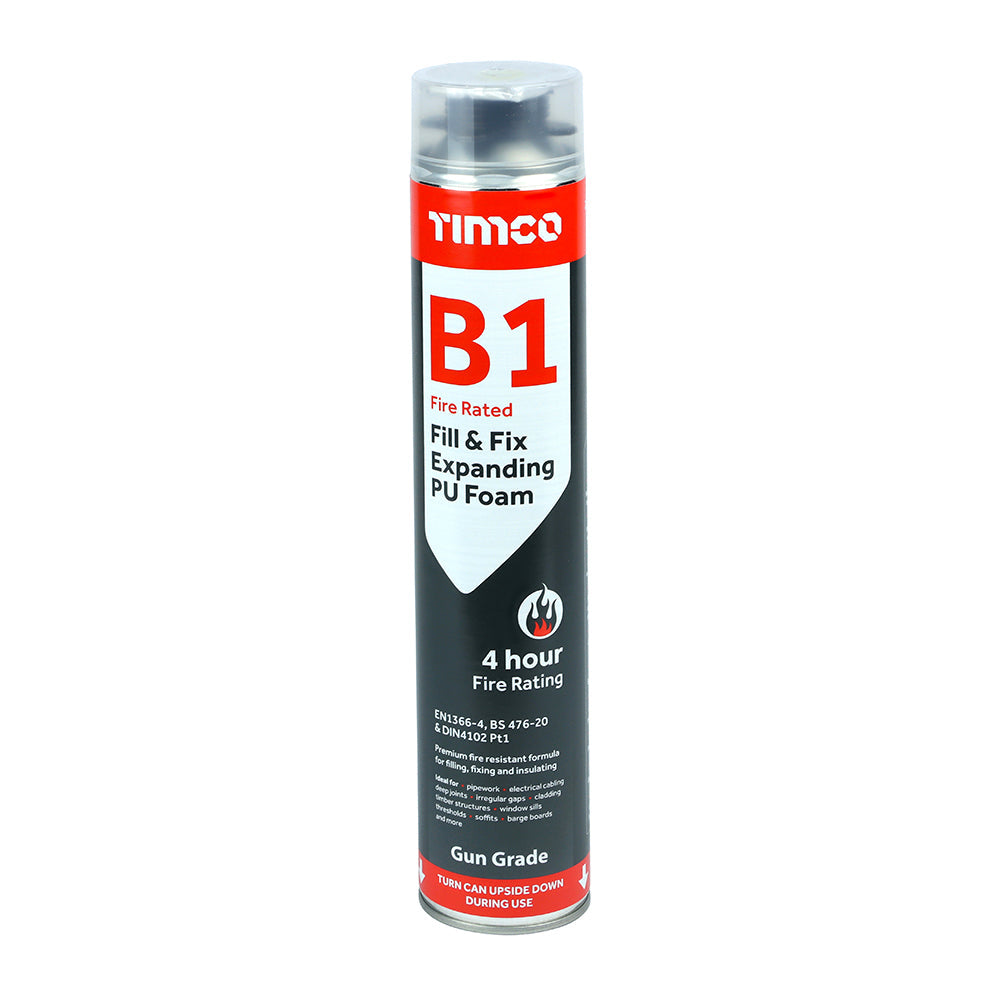 This is an image of Timco - B1 Fill & Fix Expanding PU Foam - Gun Grade 750ml (1 Each Can) PCS247760